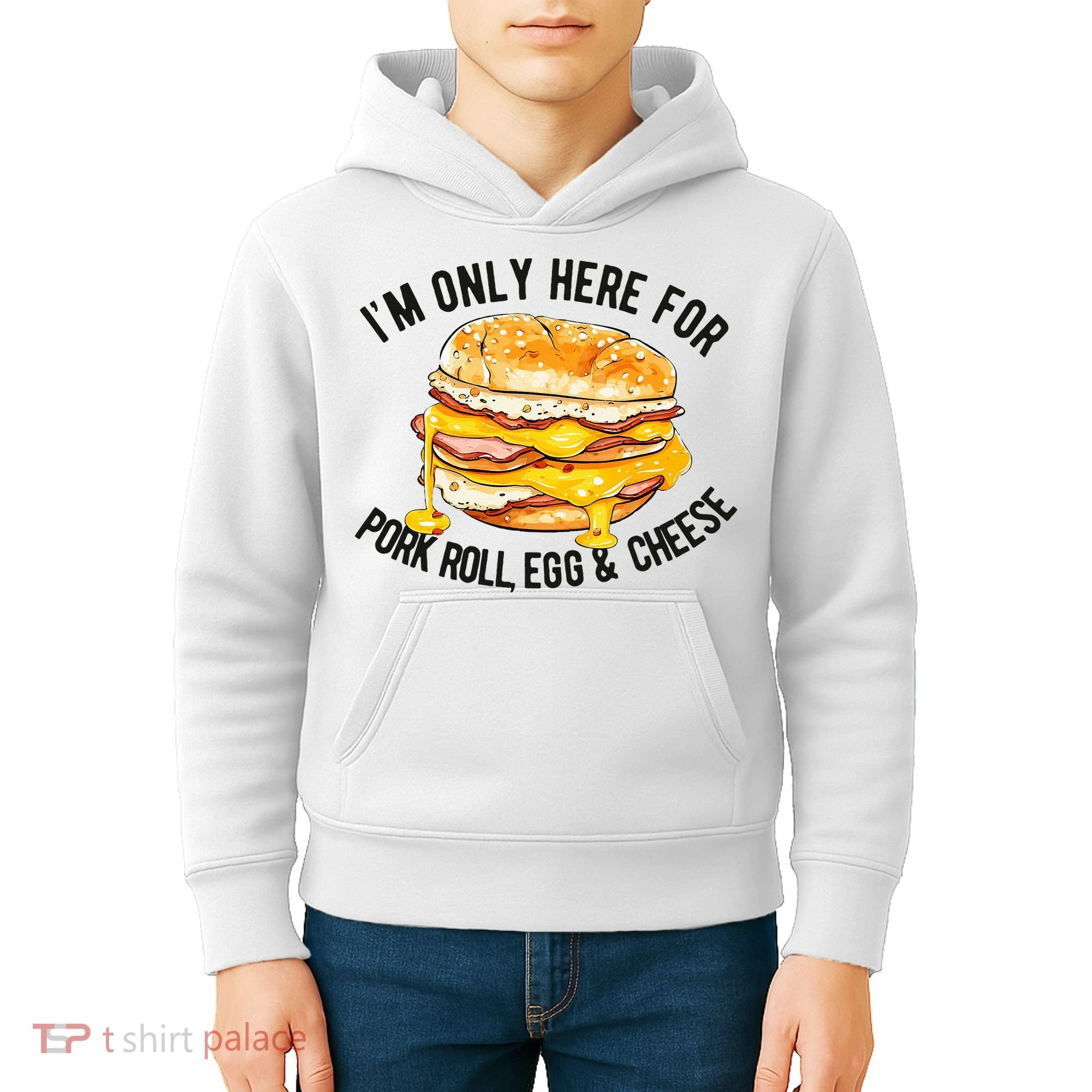 Pork Roll Egg And Cheese New Jersey Pride Nj Kids Hoodie