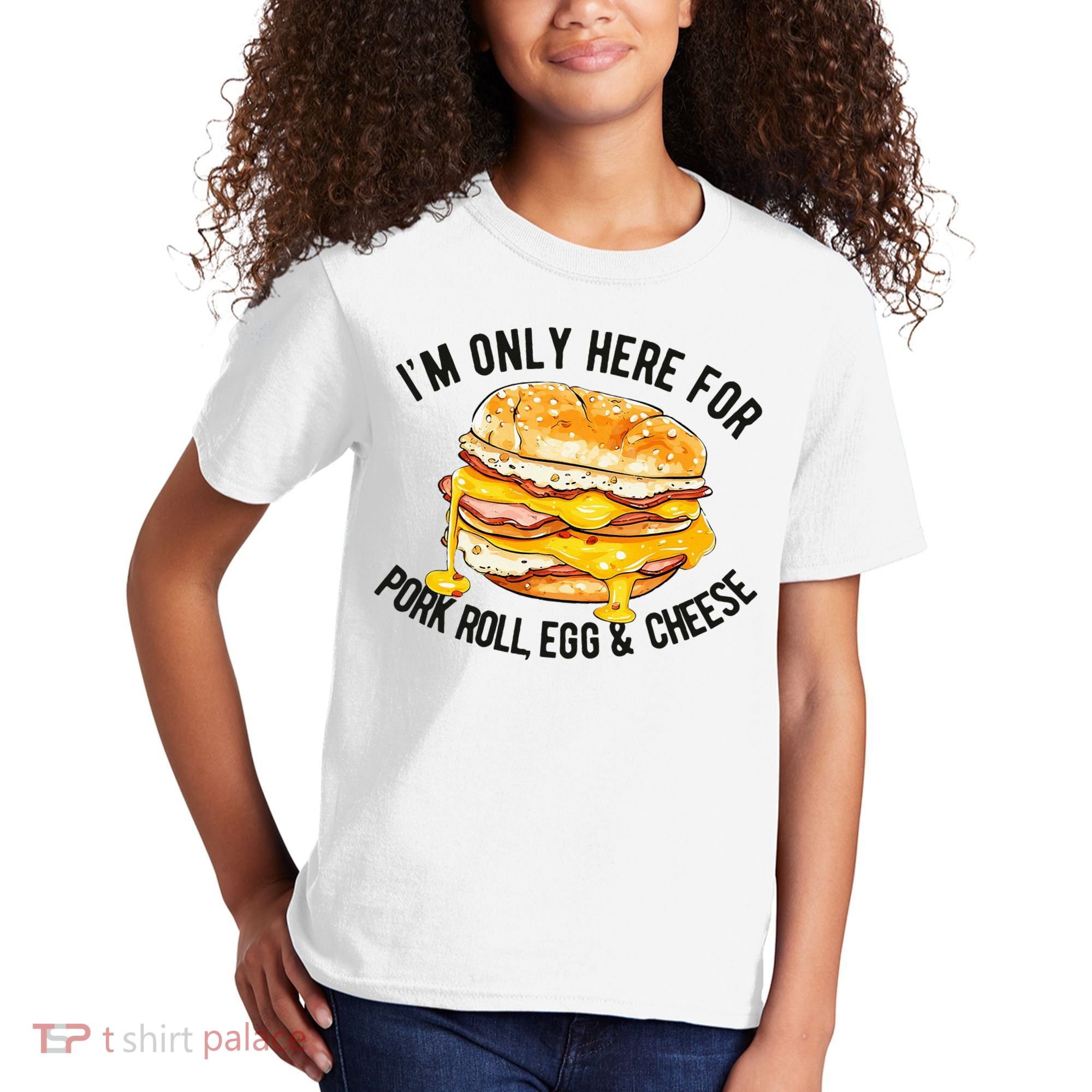 Pork Roll Egg And Cheese New Jersey Pride Nj Kids T-Shirt