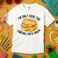 Pork Roll Egg And Cheese New Jersey Pride Nj Kids T-Shirt thumb 3