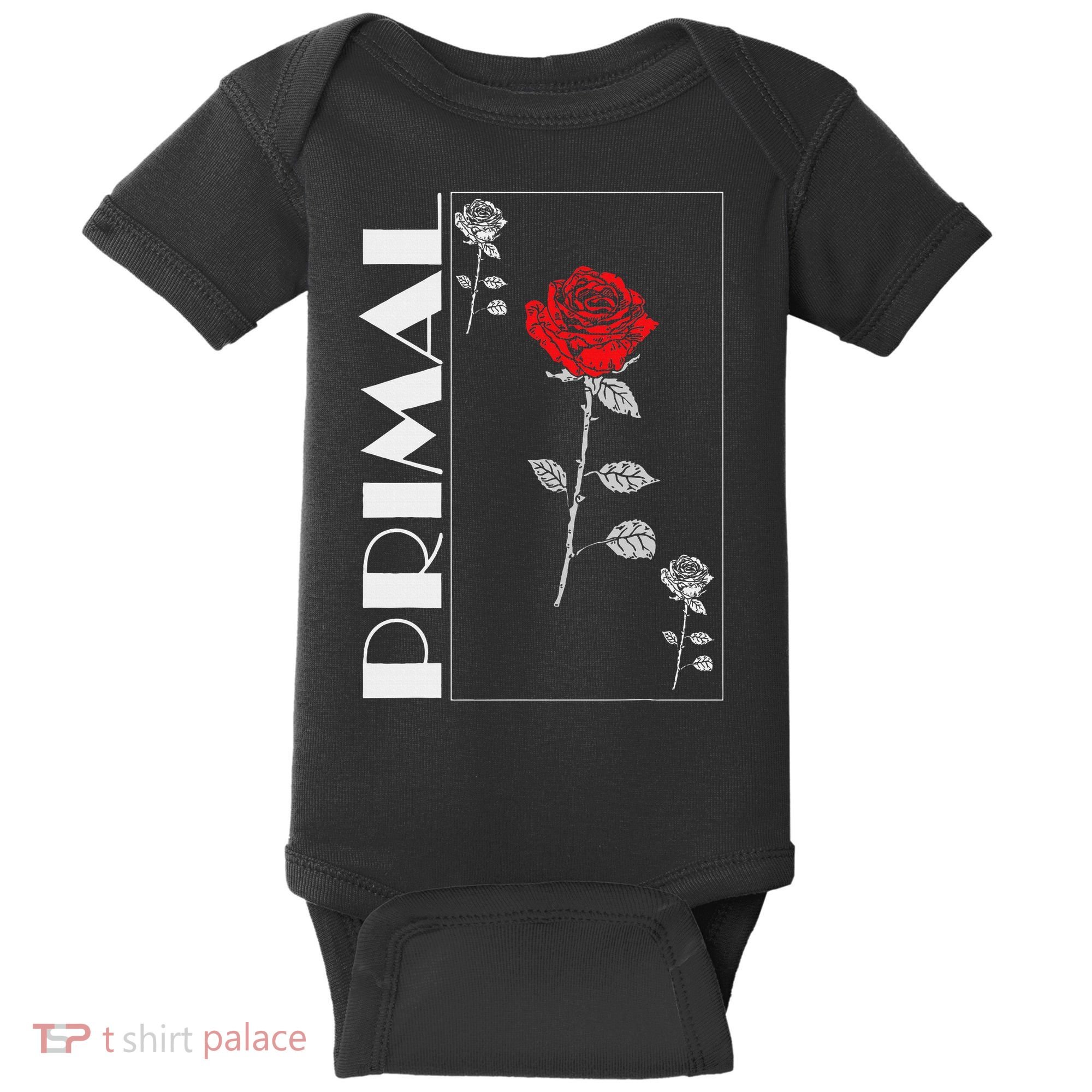 Primal Rose Empyre Floral Rose Flower Baby Bodysuit