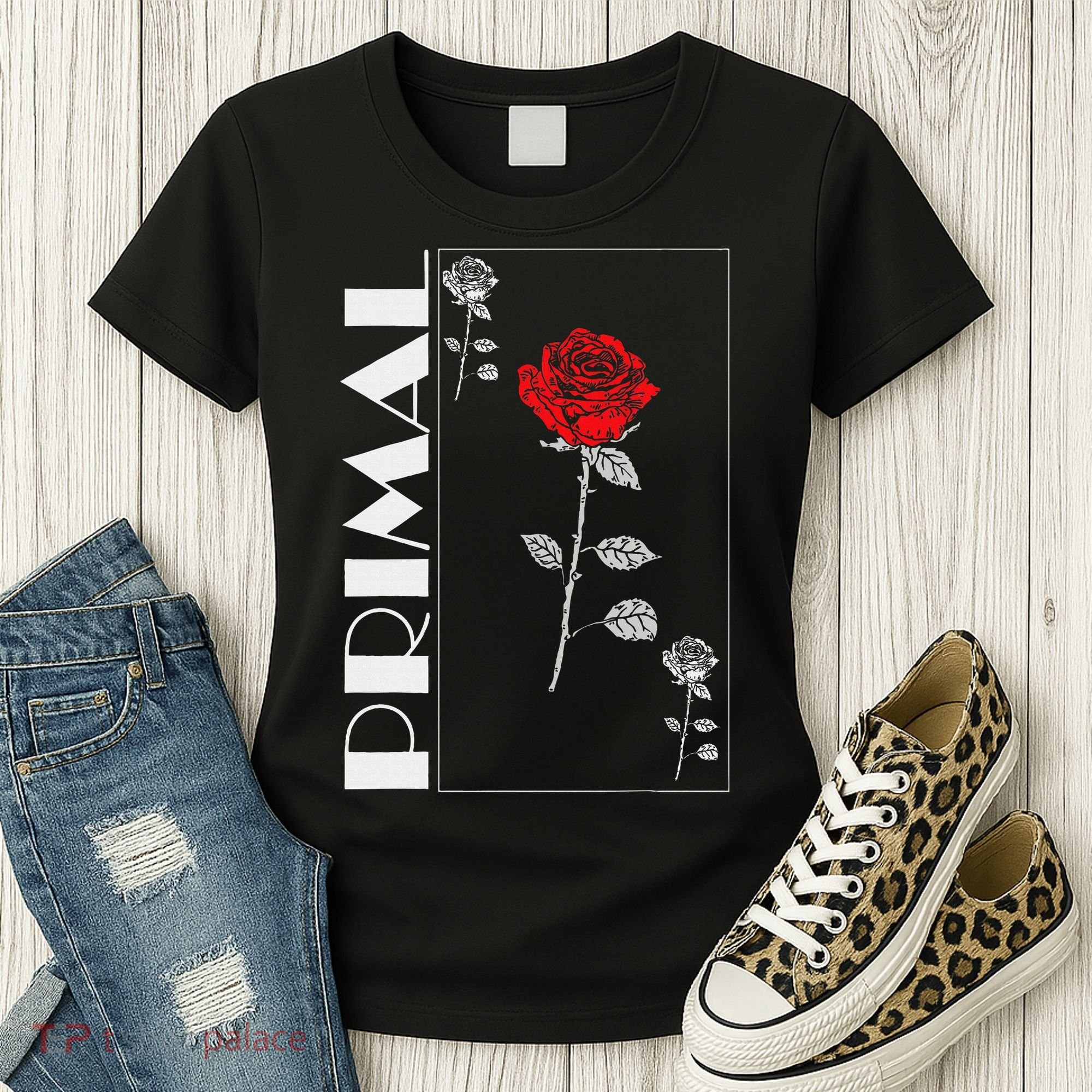 Primal Rose Empyre Floral Rose Flower Women's T-Shirt