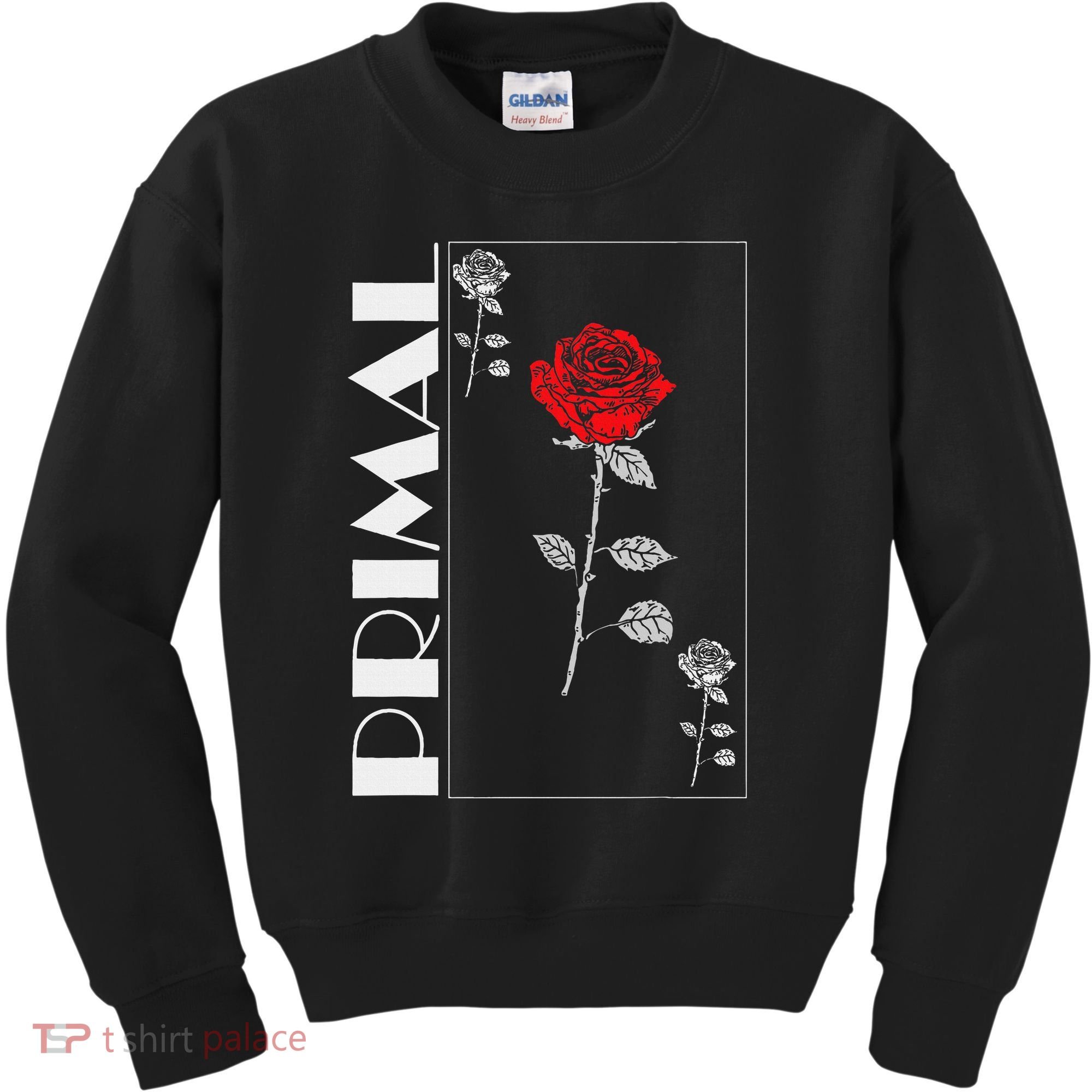 Primal Rose Empyre Floral Rose Flower Kids Sweatshirt