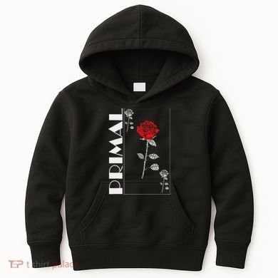 Primal Rose Empyre Floral Rose Flower Kids Hoodie