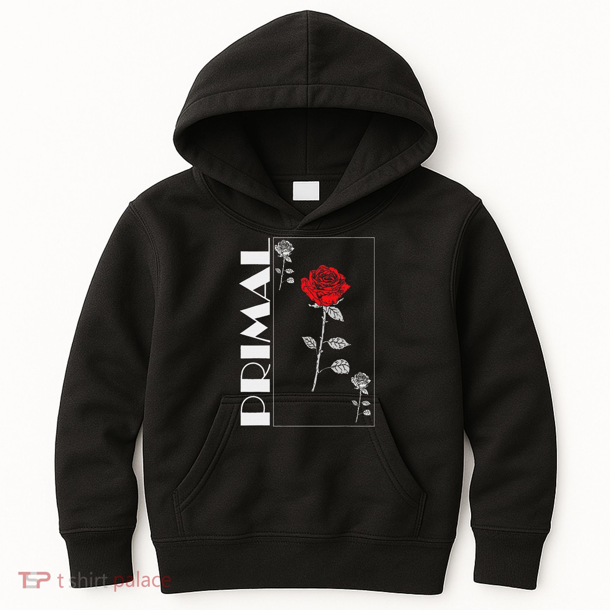 Primal Rose Empyre Floral Rose Flower Kids Hoodie