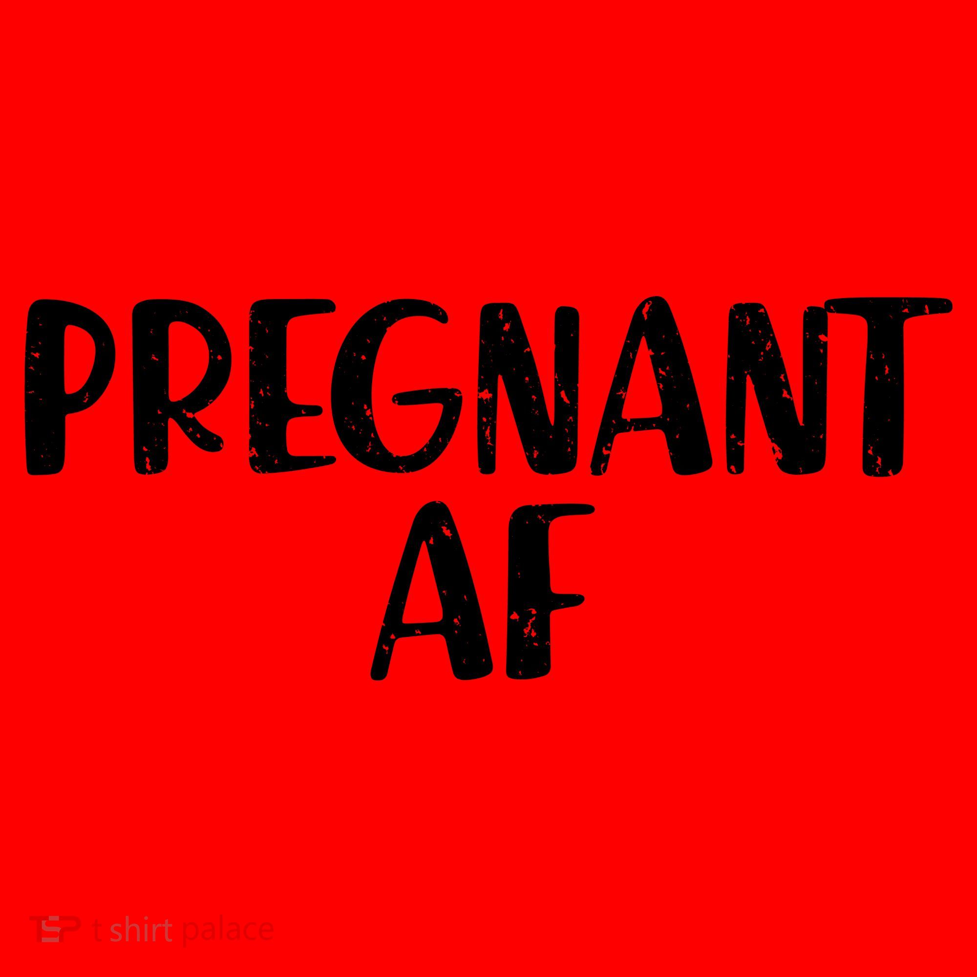Pregnant AF Santa Hat