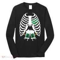 Pregnant Beer Skeleton Irish Baby Long Sleeve Shirt thumb 0