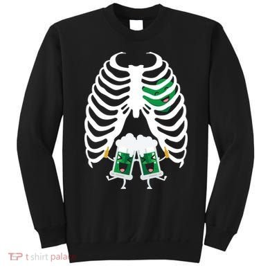 Pregnant Beer Skeleton Irish Baby Sweatshirt