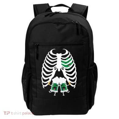 Pregnant Beer Skeleton Irish Baby Backpack