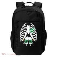 Pregnant Beer Skeleton Irish Baby Backpack thumb 0