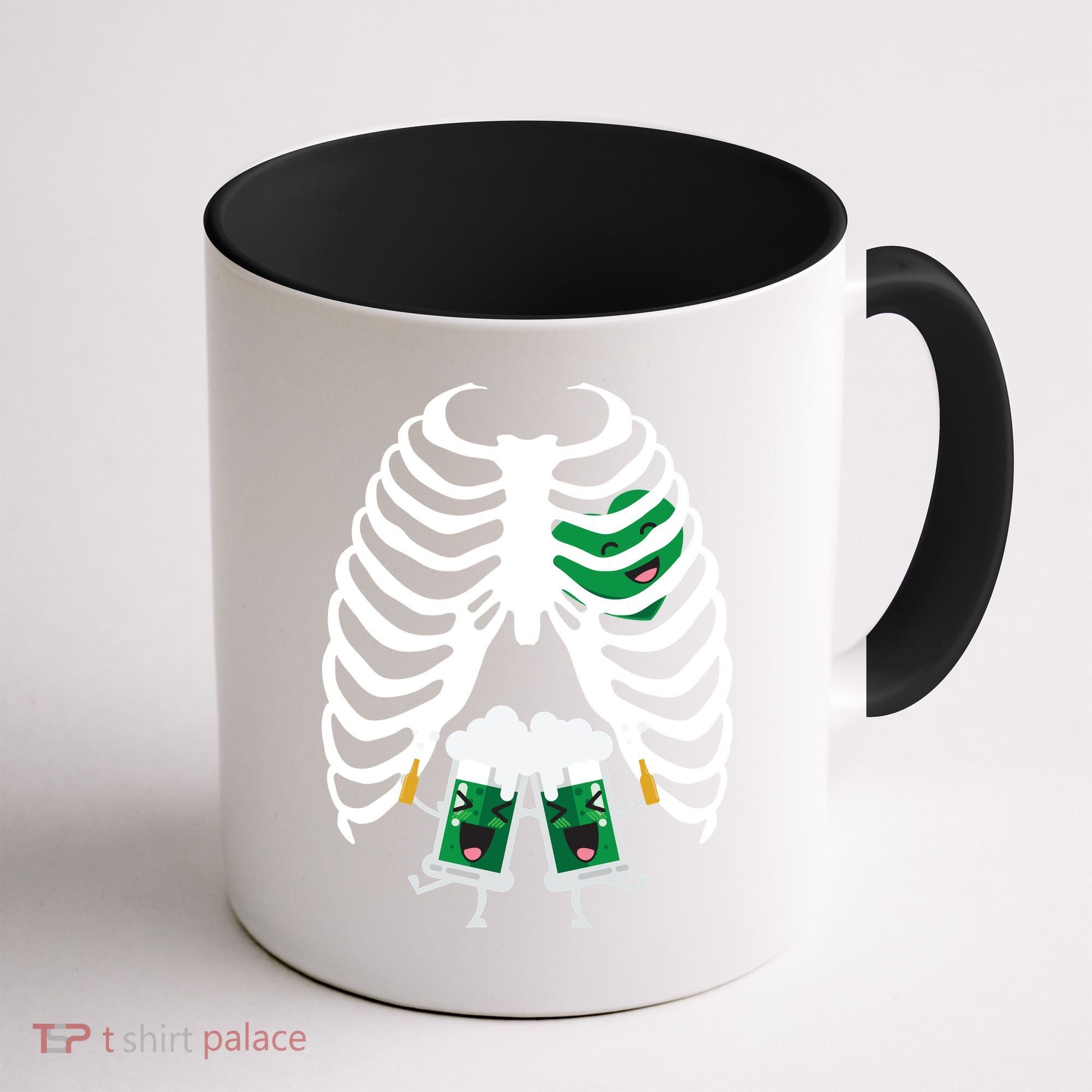 Pregnant Beer Skeleton Irish Baby Coffee Mug