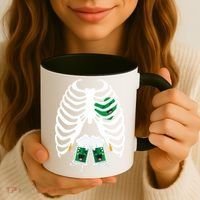 Pregnant Beer Skeleton Irish Baby Coffee Mug thumb 3
