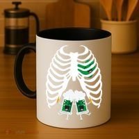 Pregnant Beer Skeleton Irish Baby Coffee Mug thumb 4