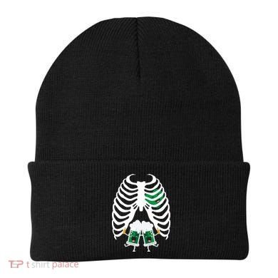 Pregnant Beer Skeleton Irish Baby Beanie