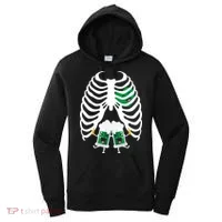 Pregnant Beer Skeleton Irish Baby Women's Hoodie thumb 0