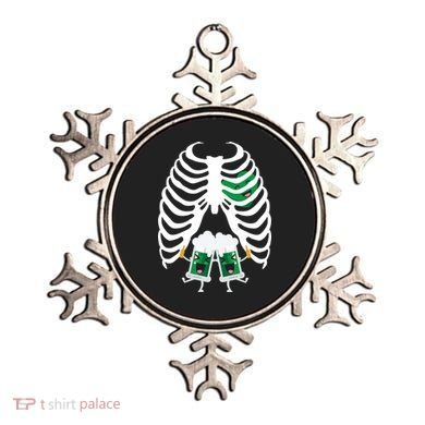Pregnant Beer Skeleton Irish Baby Ornament