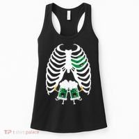 Pregnant Beer Skeleton Irish Baby Women's Tank Top thumb 0