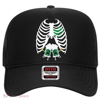 Pregnant Beer Skeleton Irish Baby Hat