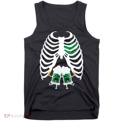 Pregnant Beer Skeleton Irish Baby Tank Top