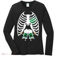 Pregnant Beer Skeleton Irish Baby Women's Long Sleeve Shirt thumb 0