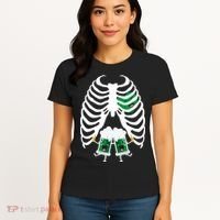 Pregnant Beer Skeleton Irish Baby Women's T-Shirt thumb 4