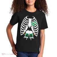 Pregnant Beer Skeleton Irish Baby Kids T-Shirt thumb 2