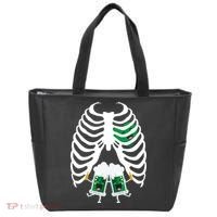 Pregnant Beer Skeleton Irish Baby Tote Bag thumb 0