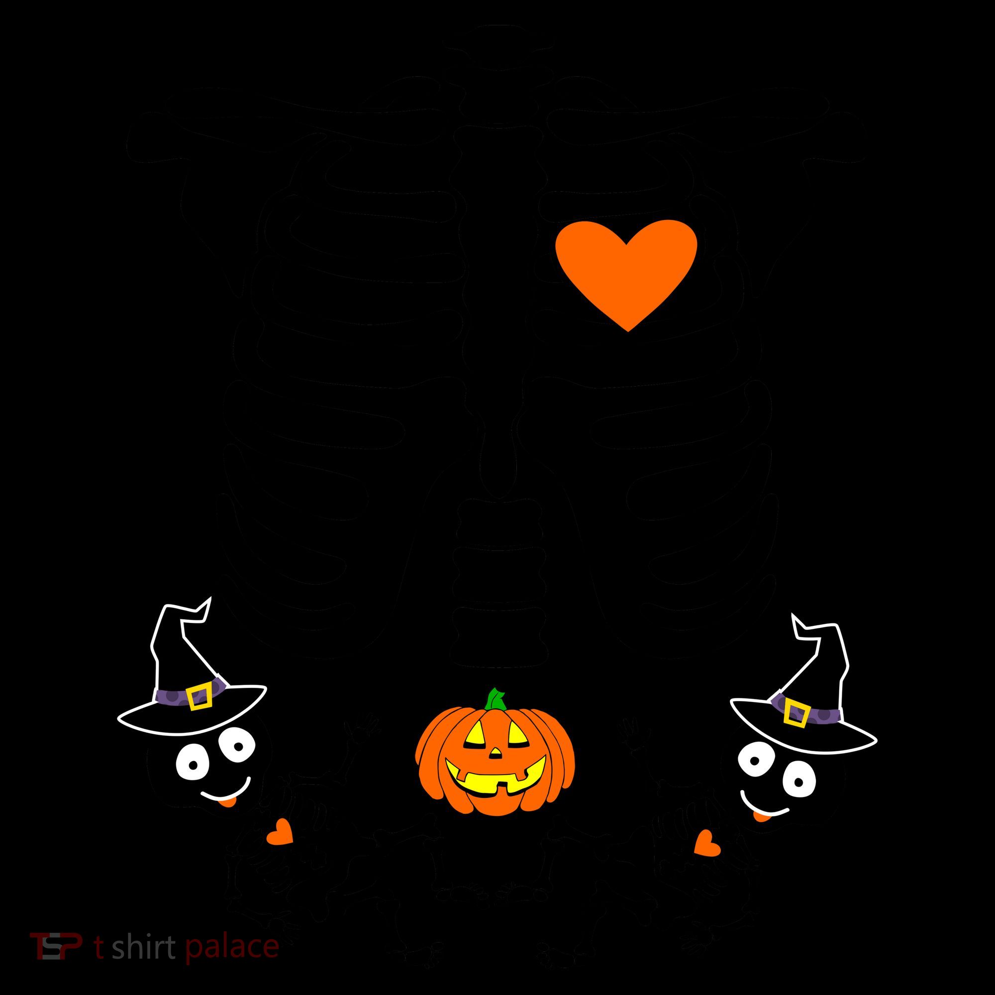 Pregnant Halloween Skeleton Baby Twins Witch Pumpkin Costume Coffee Mug