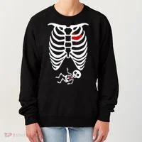 Pregnant Skeleton Women's Sweatshirt thumb 0