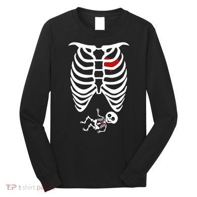 Pregnant Skeleton Long Sleeve Shirt