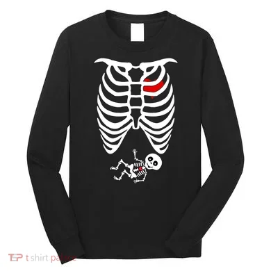 Pregnant Skeleton Long Sleeve Shirt