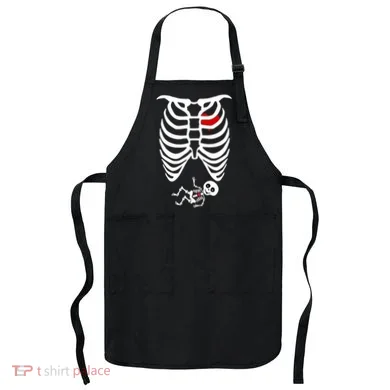 Pregnant Skeleton Apron