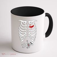 Pregnant Skeleton Coffee Mug thumb 1