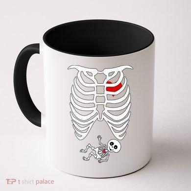 Pregnant Skeleton Coffee Mug