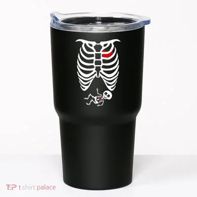 Pregnant Skeleton Tumbler