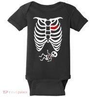 Pregnant Skeleton Baby Bodysuit thumb 0