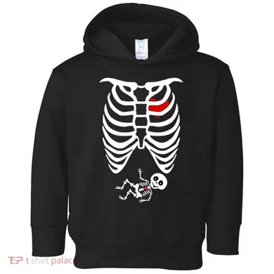 Pregnant Skeleton Toddler Hoodie
