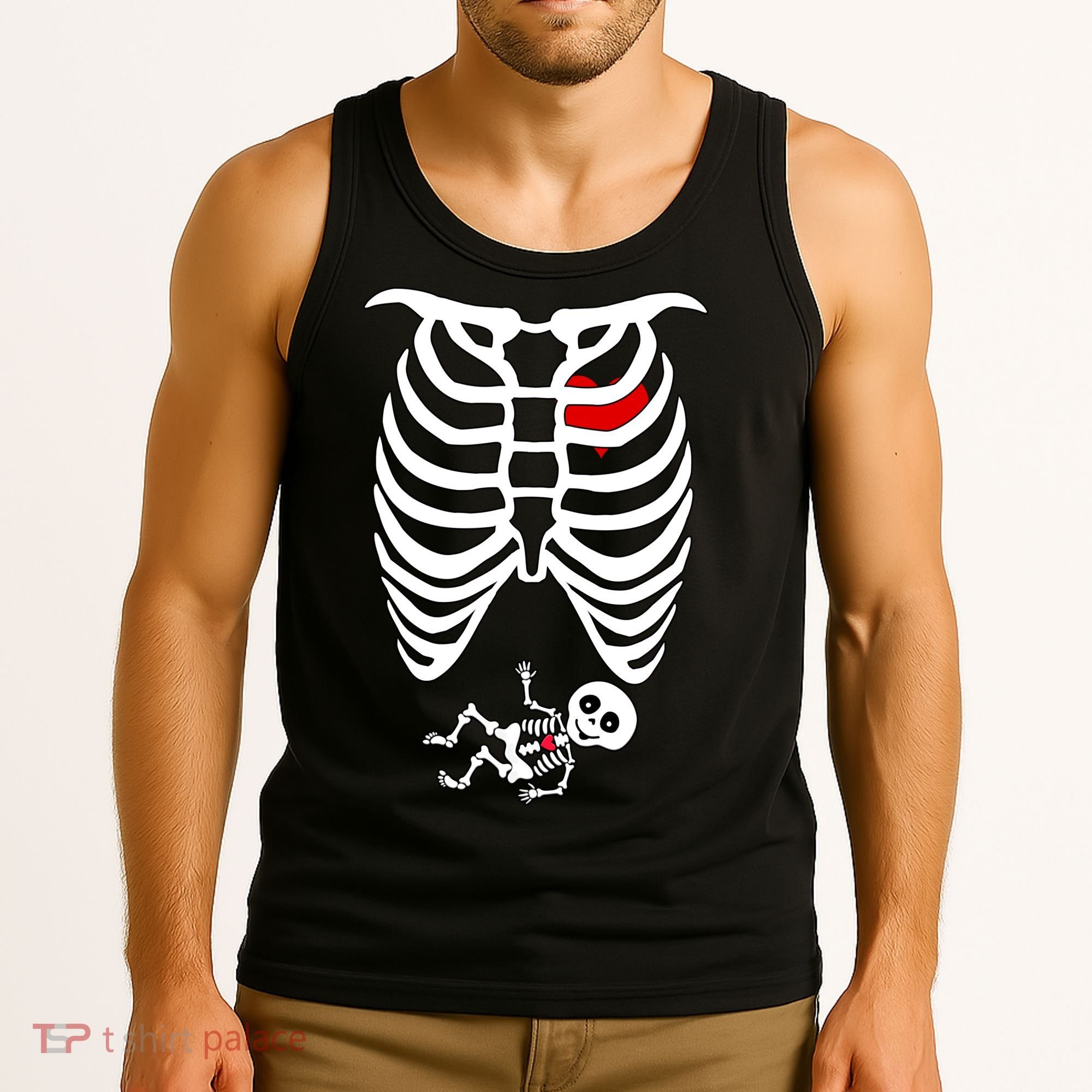 Pregnant Skeleton Tank Top