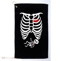 Pregnant Skeleton Golf Towel thumb 0