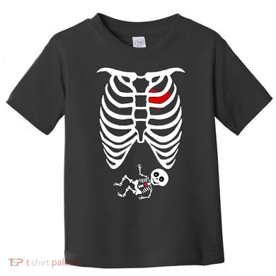 Pregnant Skeleton Toddler T-Shirt