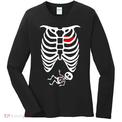 Pregnant Skeleton Women's Long Sleeve Shirt
