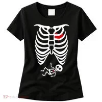 Pregnant Skeleton Women's T-Shirt thumb 0