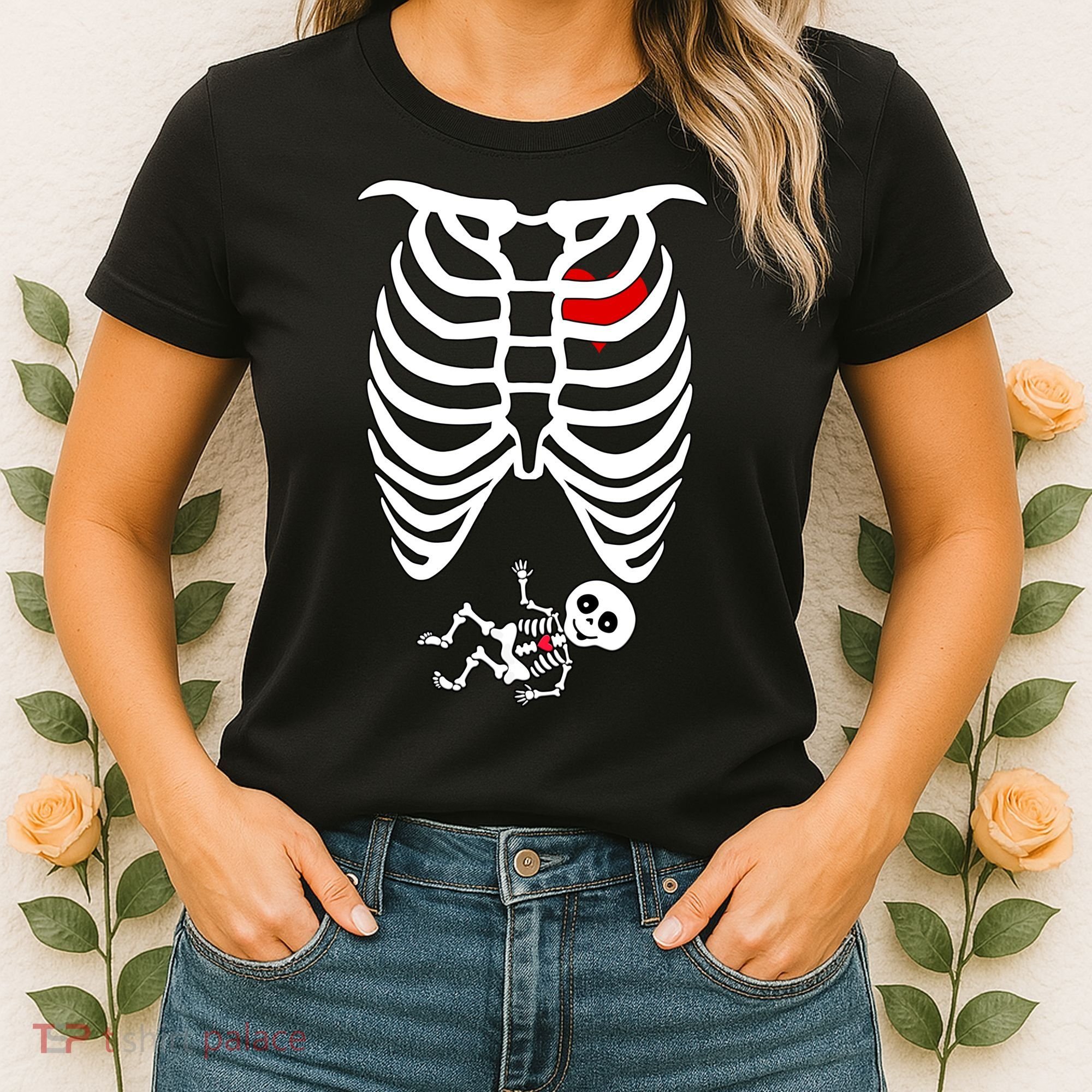 Pregnant Skeleton Women's T-Shirt
