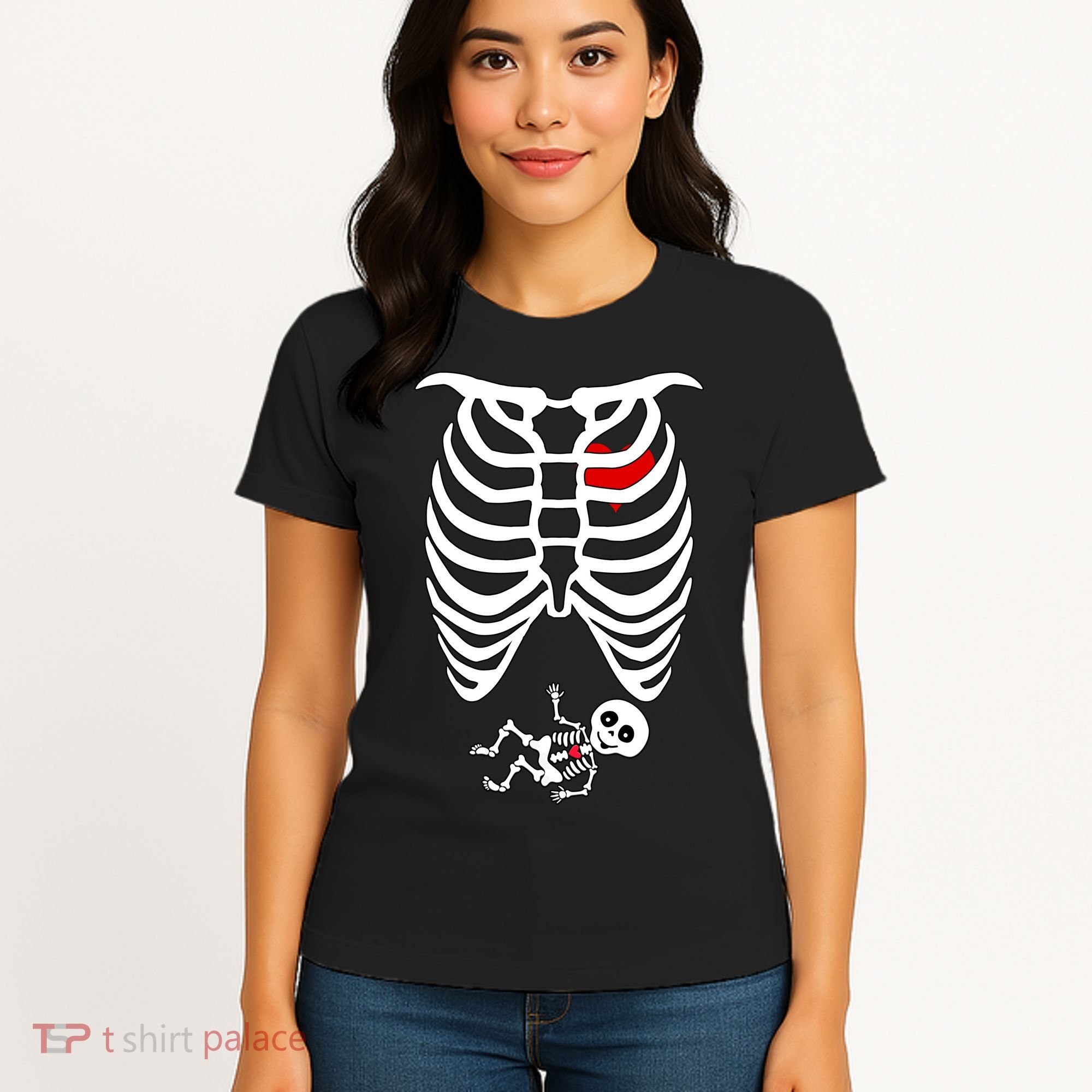 Pregnant Skeleton Women's T-Shirt