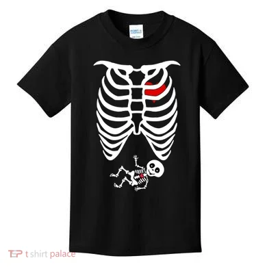 Pregnant Skeleton Kids T-Shirt