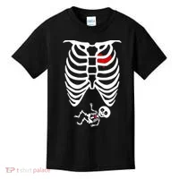 Pregnant Skeleton Kids T-Shirt thumb 0
