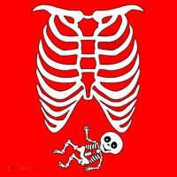 Pregnant Skeleton Santa Hat thumb 1