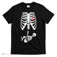 Pregnant Skeleton Baby Middle Finger Costume T-Shirt thumb 0