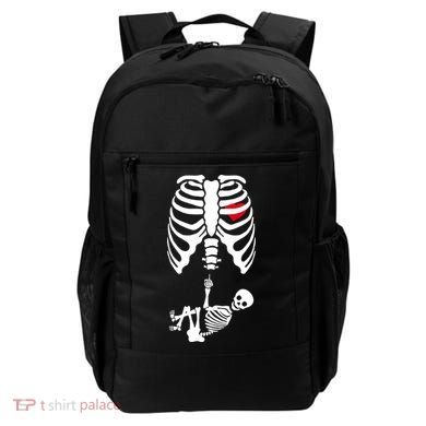 Pregnant Skeleton Baby Middle Finger Costume Backpack