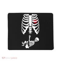 Pregnant Skeleton Baby Middle Finger Costume Mousepad thumb 0