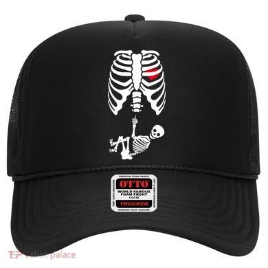 Pregnant Skeleton Baby Middle Finger Costume Hat
